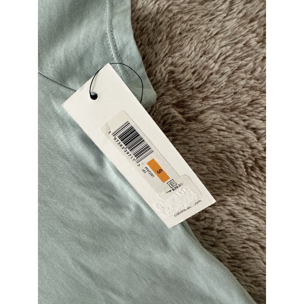 Calvin Klein Performance Women's Logo T-Shirt Blue Surf Short Sleeve New - Picture 8 of 15